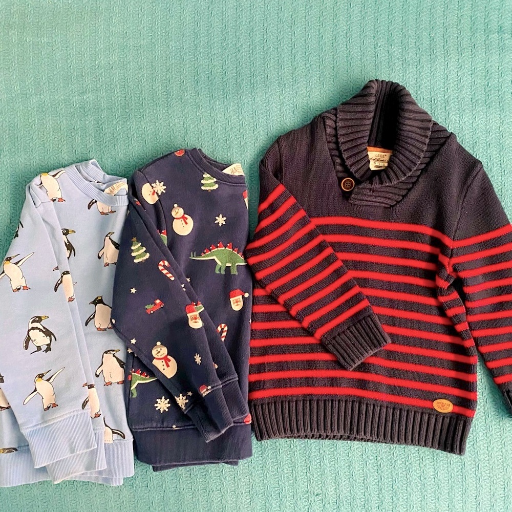 H&M Boys Sweaters 3pcs